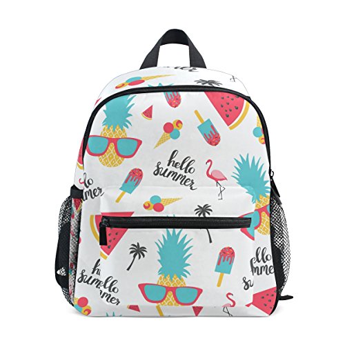 Mochila My Daily Kids Hello Summer Flamingo Watermelon Nursery Bags para crianças na pré-escola