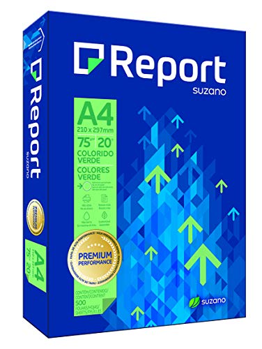 Papel Sulfite Report Verde A4 75g 500 folhas