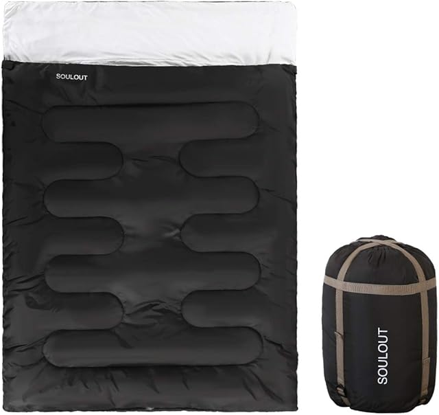 SOULOUT Sleeping Bag 3-4 Season Warm Weather and Winter, Lightweight, Waterproof  Great for Adults & Kids - Excellent Camping Gear Equipment, Traveling, and Outdoor Activities