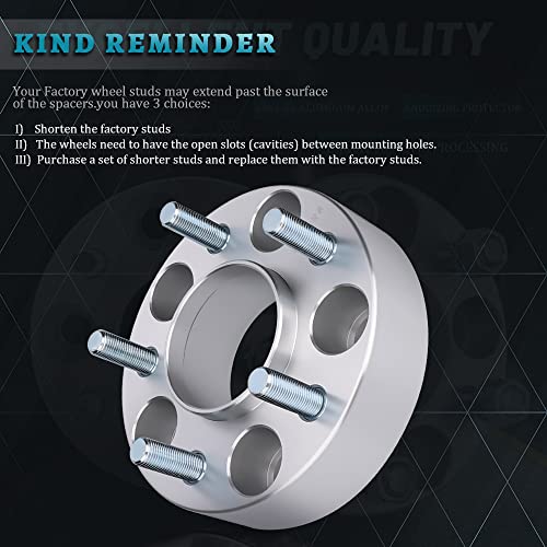 IRONTEK 1.5\'\' 5x114.3mm Wheel Spacers for Ford Lincoln Mazda 5x4.5\" Hubcentric Wheel Spacers (1/2\"x20 Studs, 70.5mm Hub Bore) for Ford Mach I/Mustang/Edge/Crown Victoria Mazda Navajo/B2500/B3000/B4000