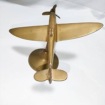 ヴィンテージ　アンティーク　木製飛行機　パイロット　プロペラ付　置物 ヴィンテージ アンティーク 木製飛行機 パイロット プロペラ付