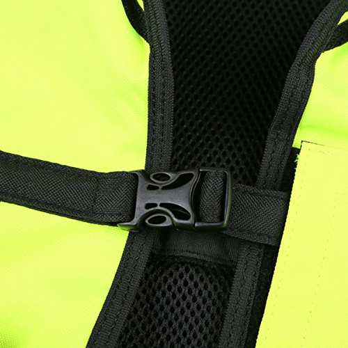 SLMOTO Airbag Motorcycle Airnest Air Bag Vest Hi Visibility w/ CO2 Cartridge Fluorescent Size L