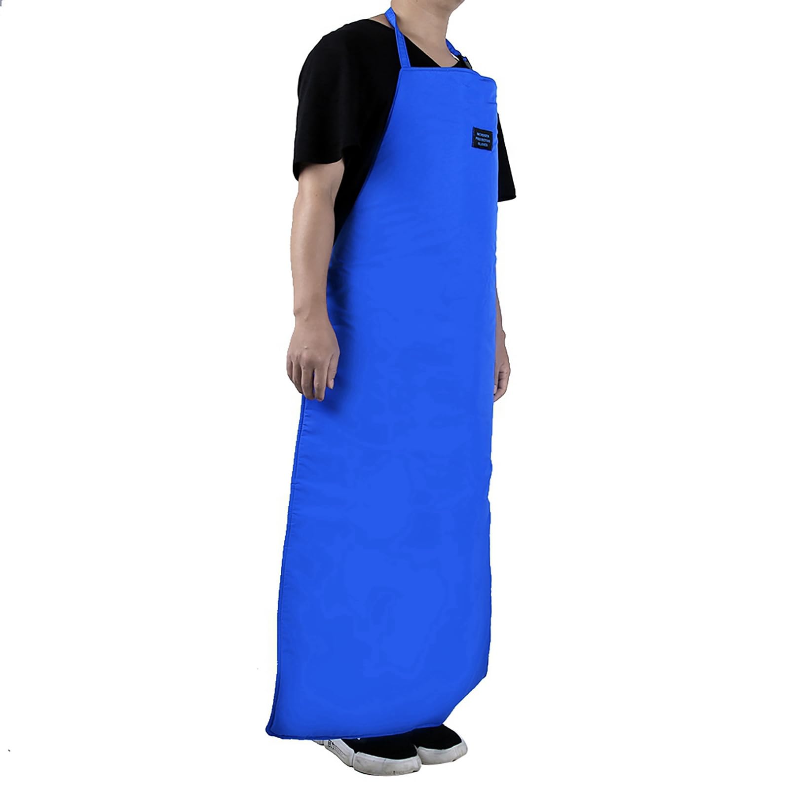 Grembiule di Sicurezza CryO, Grembiule Criogenico Per Temperature Ultra Basse Protezione Dall'azoto, Grembiule Criogenico Blu Per La Sicurezza(90CM Long)