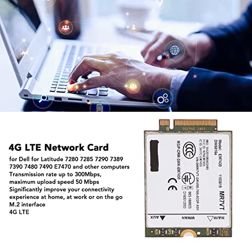 4G LTE Network Card, hasta 300 Mbps, Plug and Play M.2 Network Card para 7280 7285 7290 7389 7390 7480 7490 E7470, Mejora tu experiencia de conectividad miniatura 2