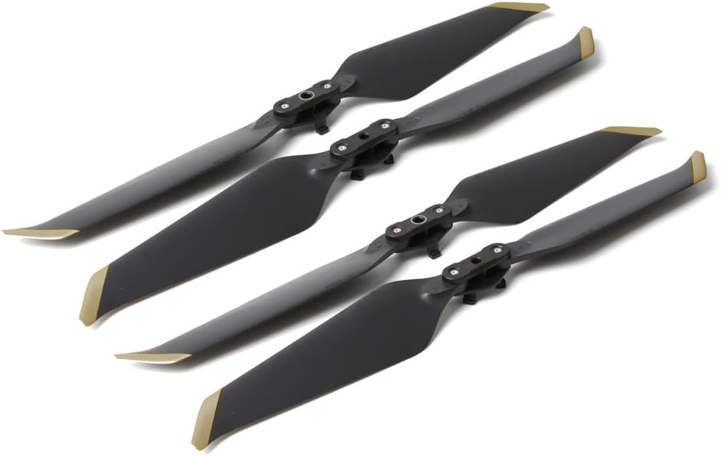 AxPower 2 Pairs Drone Propellers for DJI Mavic 2 Pro/Mavic 2 Zoom Accessories Low-Noise and Quick-Release 8743F (Gold)