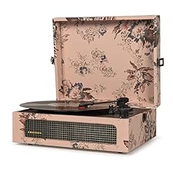 Crosley Voyager Plateau tournant Motif Floral CR8017B-FL4 - Les Beatles, Paul McCartney, John Lennon, RIngo Starr, George Harrison Crosley Voyager Plateau tournant Motif Floral CR8017B-FL4 – Image 3