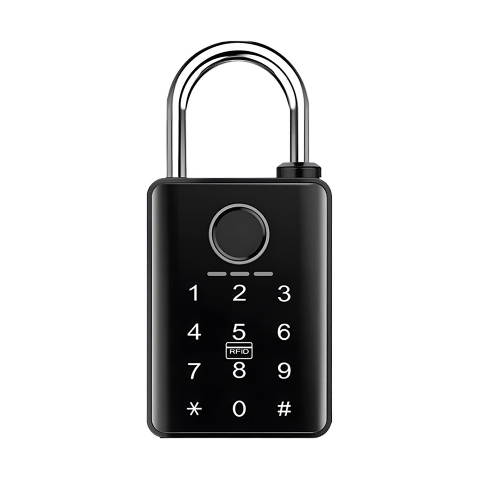 Dignife 7Mm Smart Door Lock, Waterproof Smart Electronic Padlock Fingerprint Ic Card Password Lock For Home Warehouse Garage(7Mm)