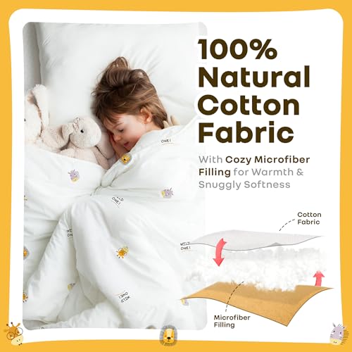 Image of R for Rabbit Softkins Comforter Natural Cotton Baby Reversible Comforter Blanket Quilt Soft & Breathable Lightweight Machine Washable, 100 X 120 cms, 0+ Months for Kids Newborn Babies (Safari Beige)