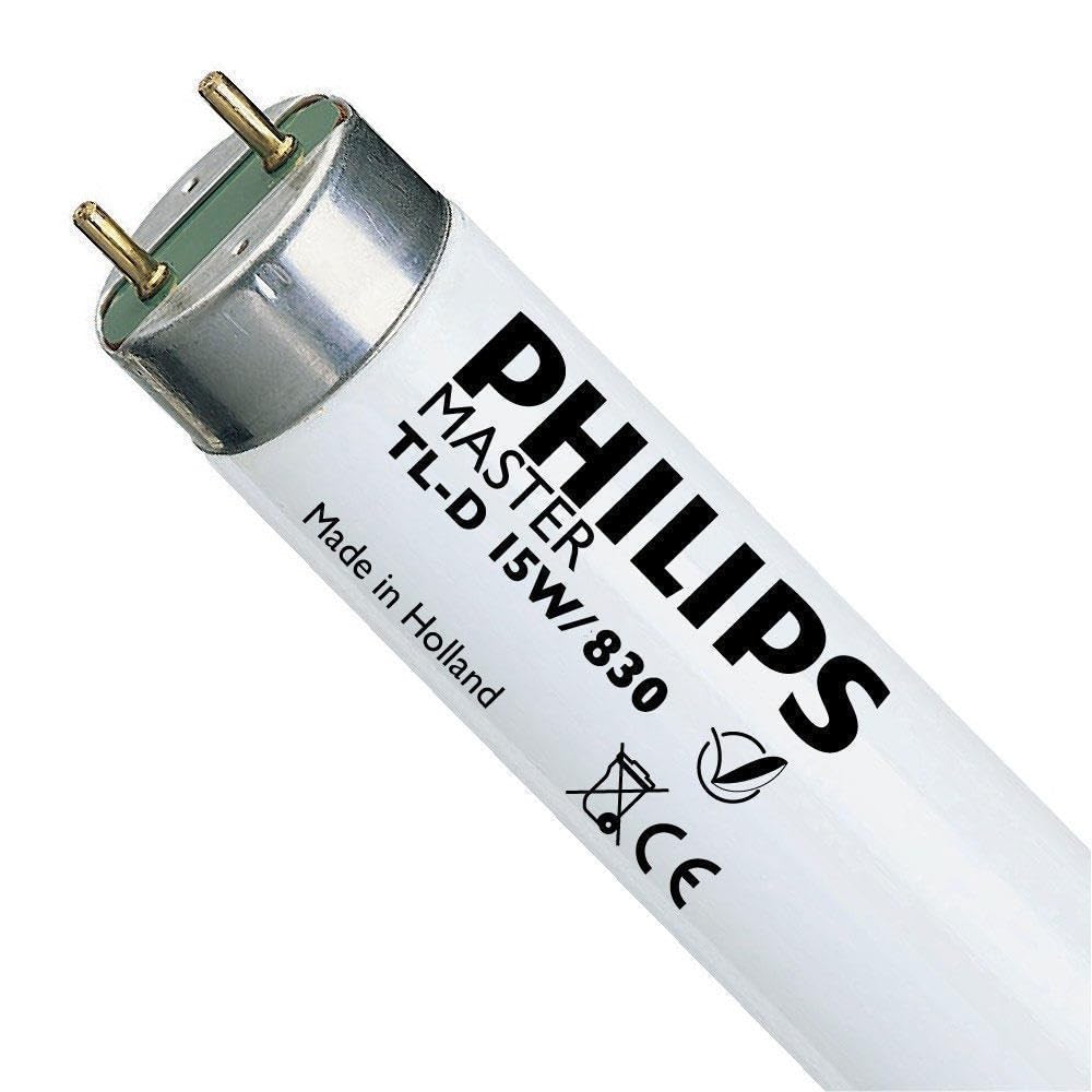 Philips 15W TL-D Fluorescent lamp, 15 watt 830 [Energy Class G]