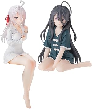 2pcs Alisa Mikhailova Kujou Figure Ayano Kimishima Sitting Figure Anime Girl Figurine Cute Desktop Decoration