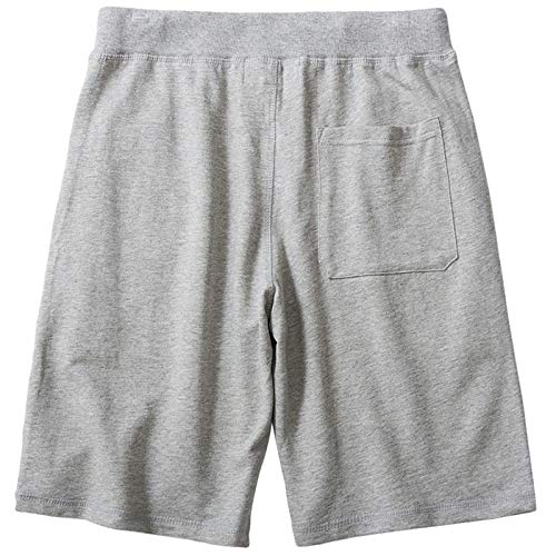 Czzstance Mens Shorts Casual Cotton Athletic Shorts Drawstring Workout Running Shorts With Pockets Gray #TOP1