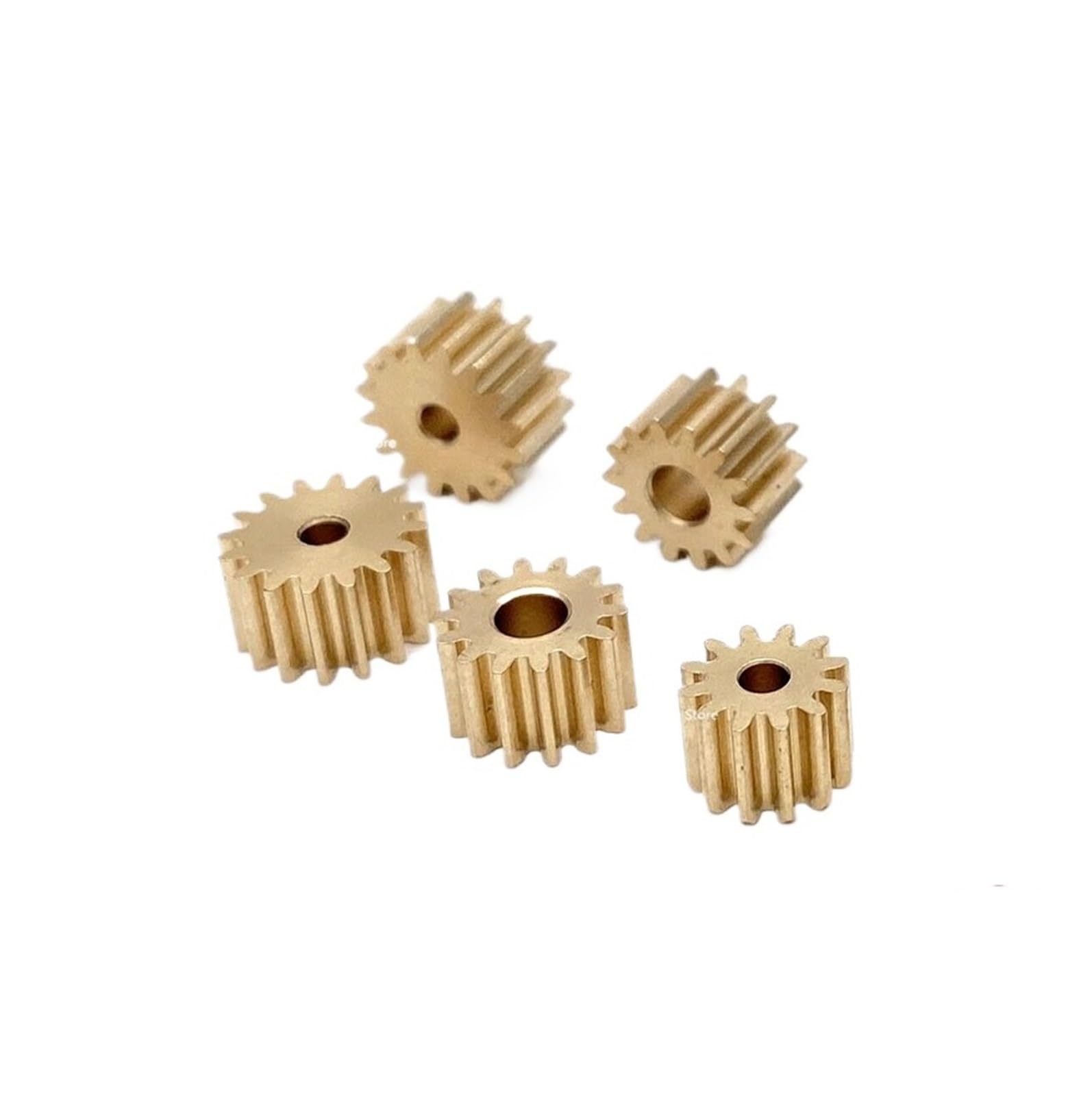 Bevel Gear Pinion Hardware Mechanical 5pcs 0.5M 12 Teeth 5mm Thick Copper Gear Mechanical Model Metal Gear Customization(2.5mm)