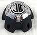 2 Crave 5 LUG Black & Chrome Wheel Center Cap (QTY 1) # NX-5H-E