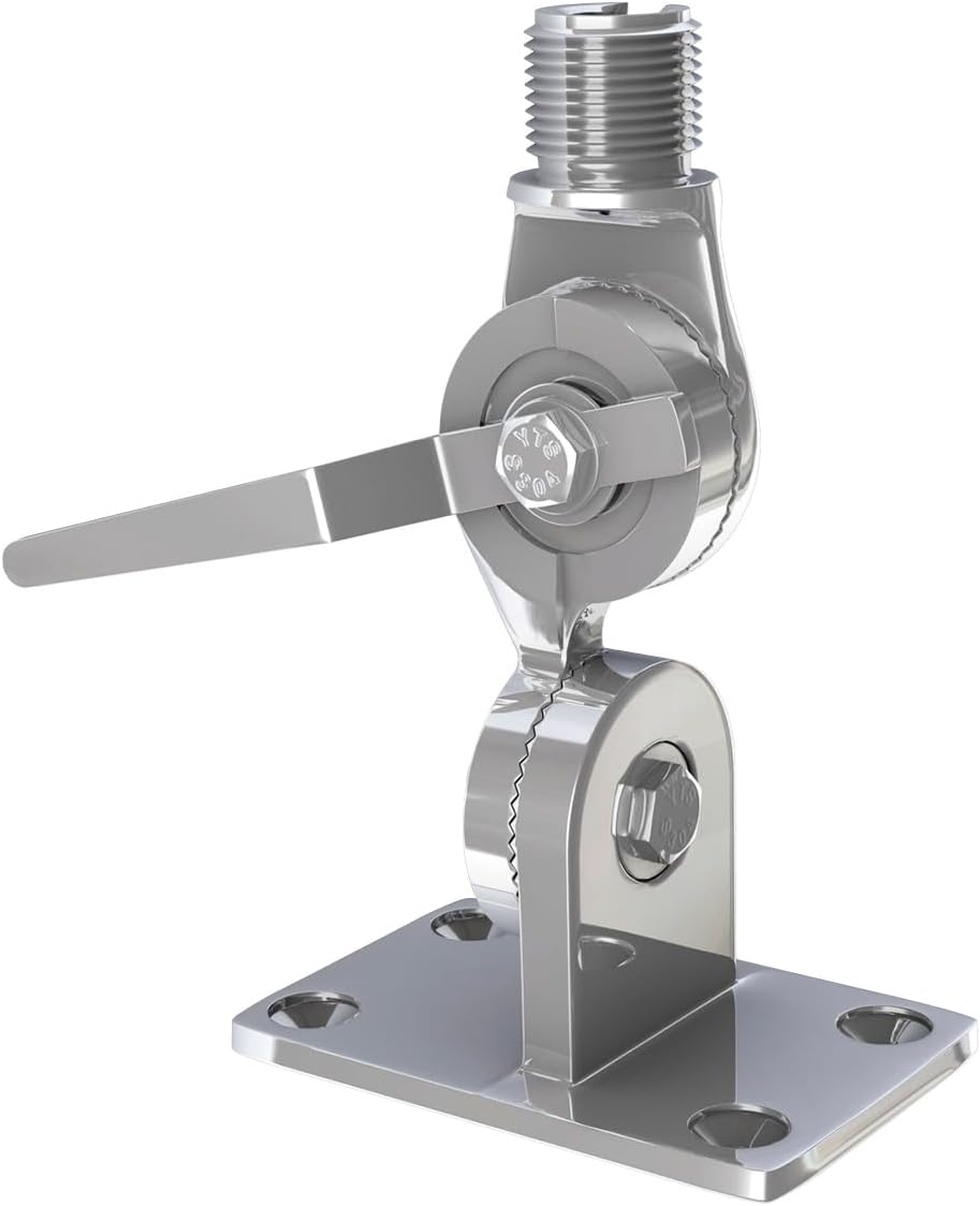 Shakespeare Ratchet Mount Shakespeare 4187-BX Ratchet Mount, Stainless Steel w/Handle,