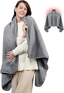 Cordless Heated Blanket (Battery Pack Not Included) - Battery Operated Heated Blanket Rechargeable USB Powered Heated Throw Blanket