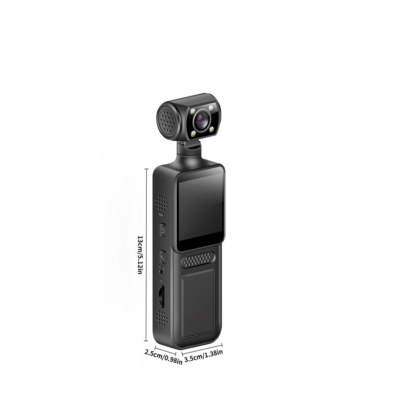 Kamera na ciało, Mini kamera 4K 1080P HD, przenośny cyfrowy rejestrator wideo, noktowizyjna na podczerwień, rowerowa, sportowa DV dla Bezpieczeństwa, Pracy