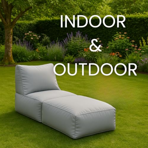 Pouf Pliable 2-en-1 XL Hydrofuge Vert - chilly pilley