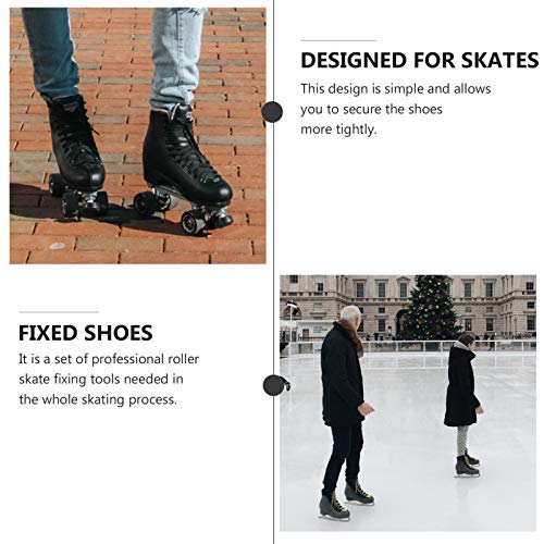 CLISPEED 4 Peças de Substituição Em Linha de Patins para Patins Com Fivelas E Parafusos Acessórios p