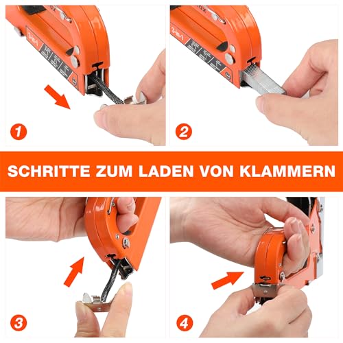 ValueMax 3-in-1 Handtacker Set mit 3000 Klammern, TÜV GS geprüft – Ansicht 6