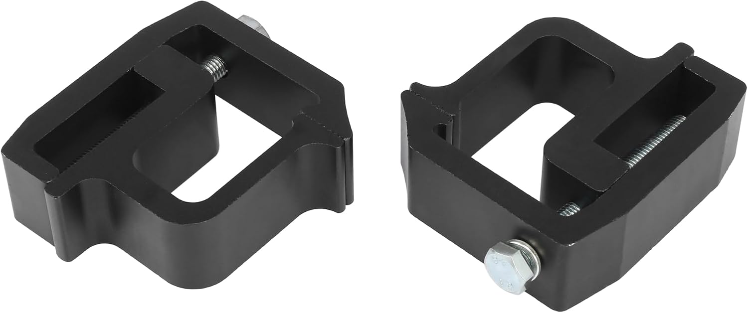 X AUTOHAUX 4Pcs Black Universal Car Truck Cap Camper Shell Mounting Clamps Brackets Kit