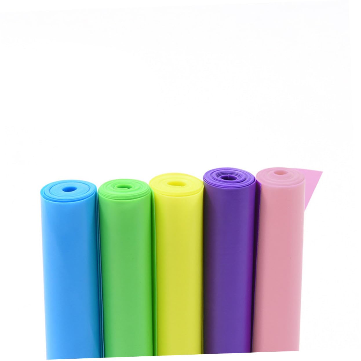 VICASKY 9 Bande Elastiche Resistenza in Lattice Naturale per Yoga e Allenamento Fitness Fasce Elastiche Resistenti per Stretching e Potenziamento Muscolare Leggere e e Rosso