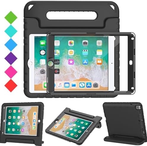 Surom Case for iPad 6th/5th Gen 9.7" 2018/2017, Air 2/Pro9.7, Black