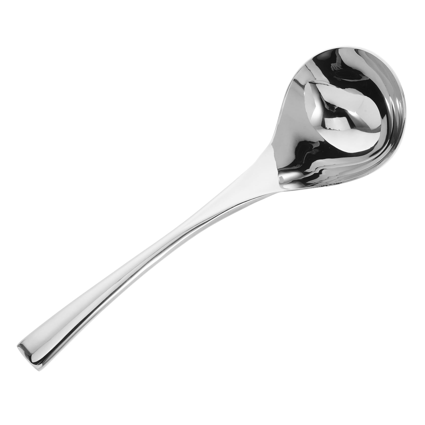 FUNOMOCYA Small Soup Ladle Stainless Steel Spoon Mirror Polished 8.3 Inches Dishwasher Safe Silver