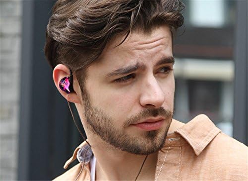 Yinyoo HiFi Headset KZ ZST Colorful Hybrid Banlance Armature with Dynamic in-Ear Earphone Stereo Headphone Earbuds (No mic, Purple)