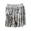 Moon Wood Jupe Short Femme à Sequins Paillettes - Mini Jupe Grande Taille Festival Et Soirée Disco