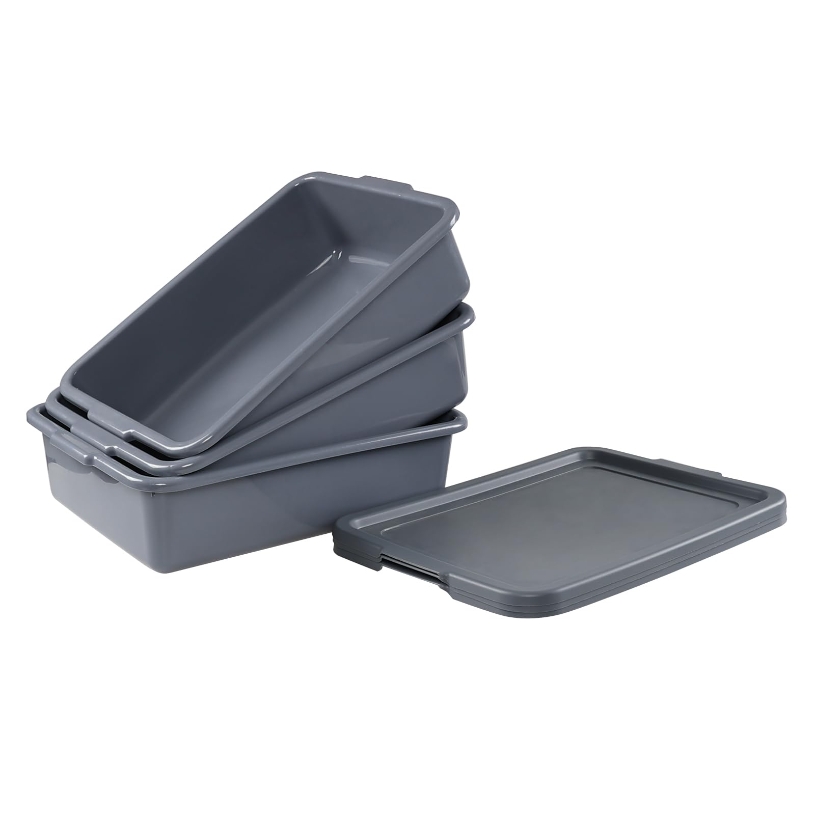Bus Trays with Lids - Set of 3 -7