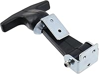 Vista 2 de T Tulead Pestillo negro con mango en T para barco, pestillo de metal, cierre de goma, 4.92 x 3.15 pulgadas, paquete de 2