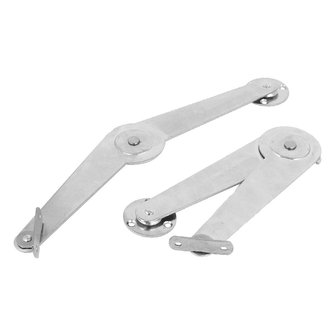 Cupboard Metal Featured Furniture Lid Support Reliable Efficacy Hinge Stay Silver Tone 237mm Length 2pcs