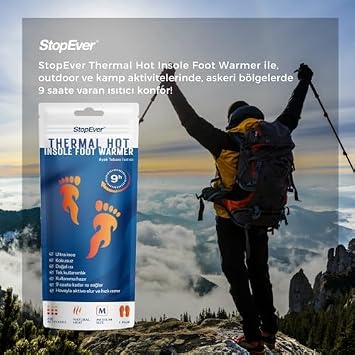 StopEver Thermal Hot Foot Sole Heater - Insole Foot warmer 3 pack