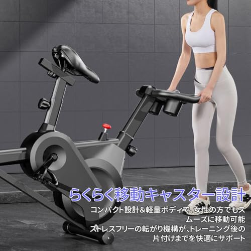 DINGHANG エアロバイク 家庭用 静音スピンバイク の商品画像 1