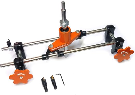 MMTool PRODUCTS Mortise Lock Installation Machine, Small, DIY Woodworking Jig for Doors and Gates