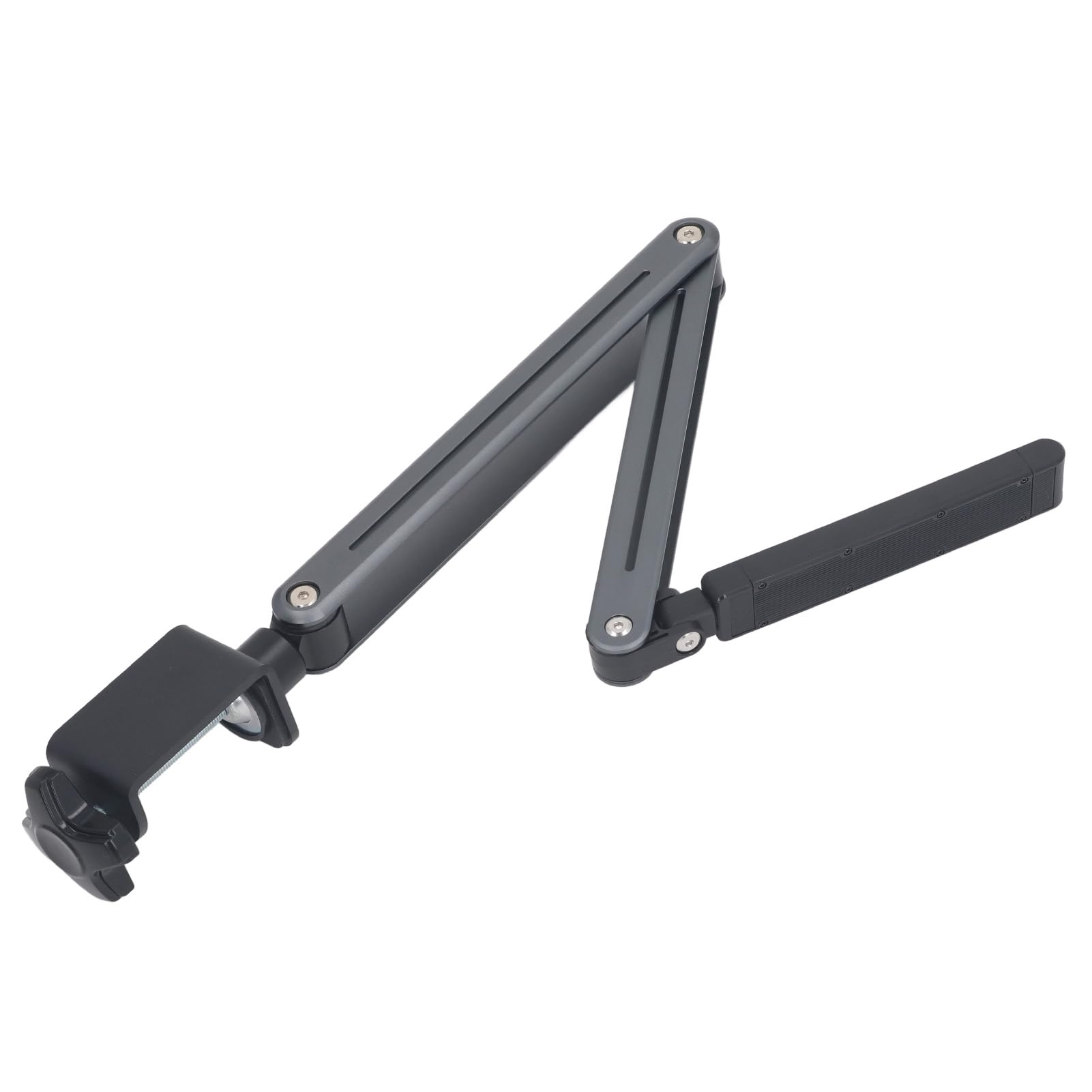 Fockety Supporto da Tavolo per Tablet, Lega di Alluminio Rotazione di 360 Gradi Supporto da Braccio Pieghevole per Tablet Altezza Regolabile Supporto per Tablet con Braccio Flessibile
