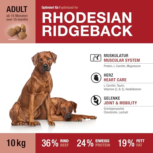 Wildsterne Breed Selection Rhodesian Ridgeback, 10 kg | Getreidefreies Trockenfutter | Monoprotein | von Tierärzten entwickelt