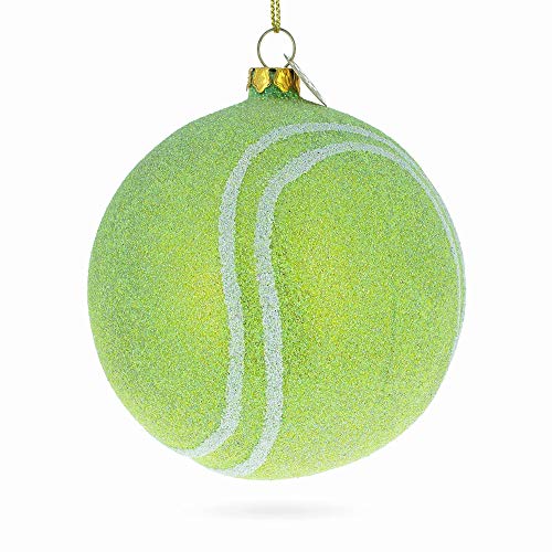 Tennis Ball Glass Christmas Ornament #TOP19