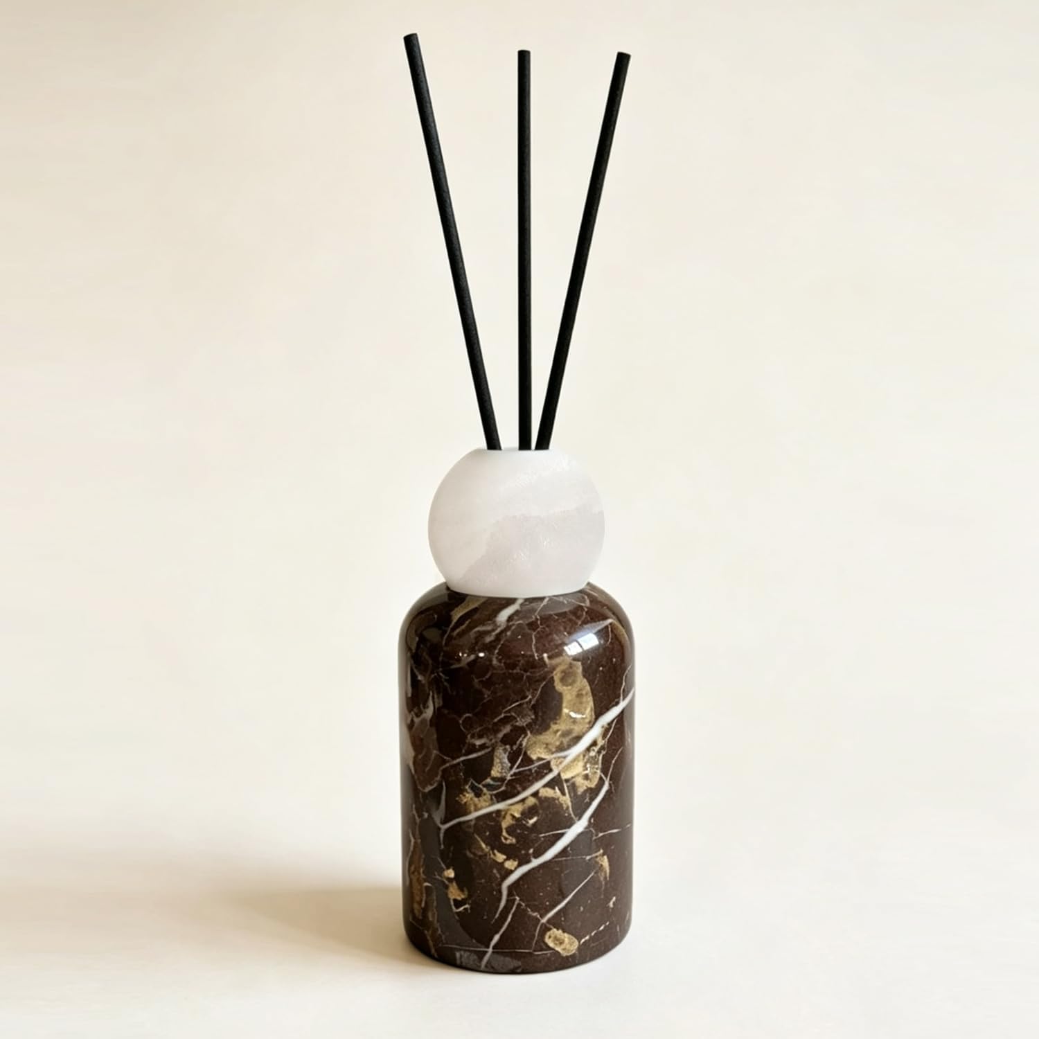 Stone Empty Bottle Essential Oil Jar Stick Marble Reed Diffuser Bottle 60ml