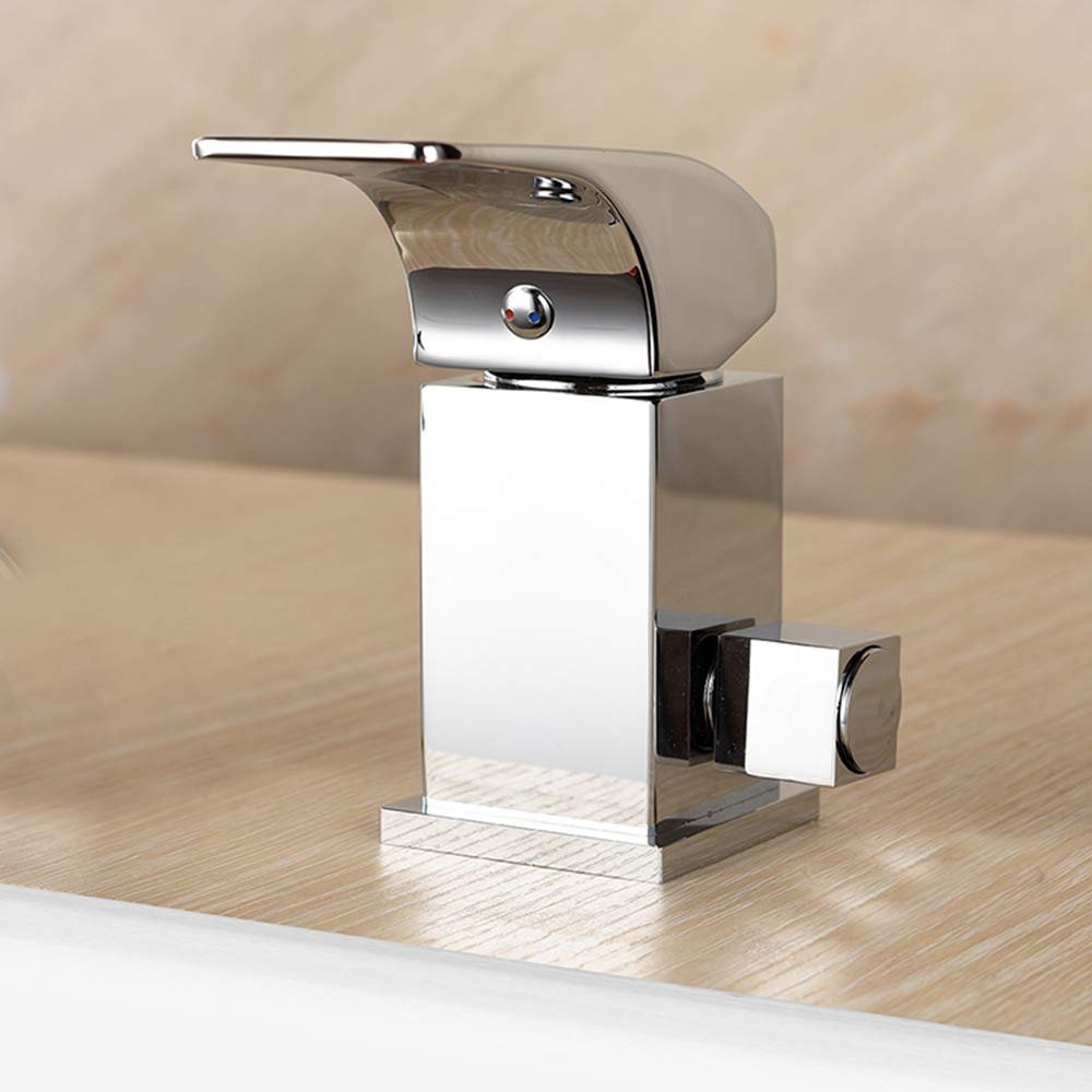 Wasserfall-Wasserhahn Für Die Badewanne Mit Handbrause – 3-Loch-Montage, Gebürstetes Nickel