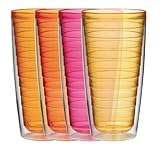 Boston Warehouse Hot Set 24-Ounce Insulated Tumblers, Set of 4