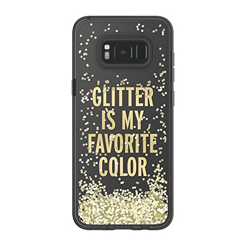 kate spade new york Liquid Glitter Case for Samsung Galaxy S8+ - Glitter is My Favorite Color/Chunky Gold Glitter/Clear
