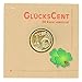 Produktbild Glücksbringer Glückscent 1 Cent Stück vergoldet Geschenkanhänger kleines Geschenk Anhänger Geburtstag Farben: Braun Gold (Kleeblatt)