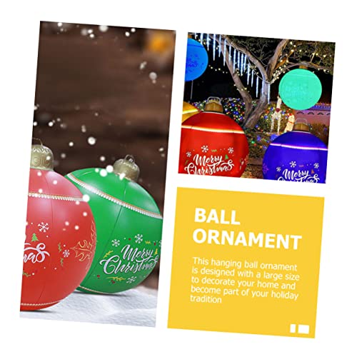 Décorations de Noël Gonflables : lot de 2 grandes boules décoratives extérieures