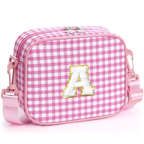 YOOLIFE - YOOLIFE Birthday Gifts for Girls Personalized Initial Crossbody Bag, Pink A - Best Deal on Amazon