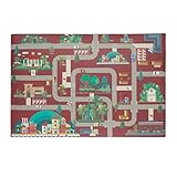 mats jonasson glas wolf Basics: Kindermatte für Jungen und Mädchen - Maße HBT: ca. 0,5 x 120 x 80 cm - Platzsparend rollbar