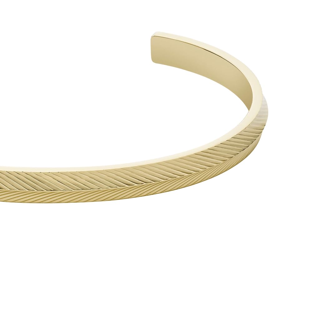 Fossil Bracciale bangle da donna in acciaio inossidabile con bracciale aperto