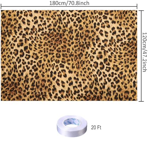 Fondo con estampado de leopardo 70.8 x 47.2 pulgadas miniatura 2