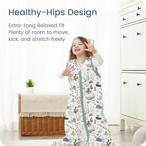 Image of 1.0 TOG Sleep Sack 6-12-15 Months, Baby Sleep Sack with Sleeveless, Cozy Premium Baby Wearable Blanket with 2-way Safe Zipper All Season Sleeping Bags, 1-pack