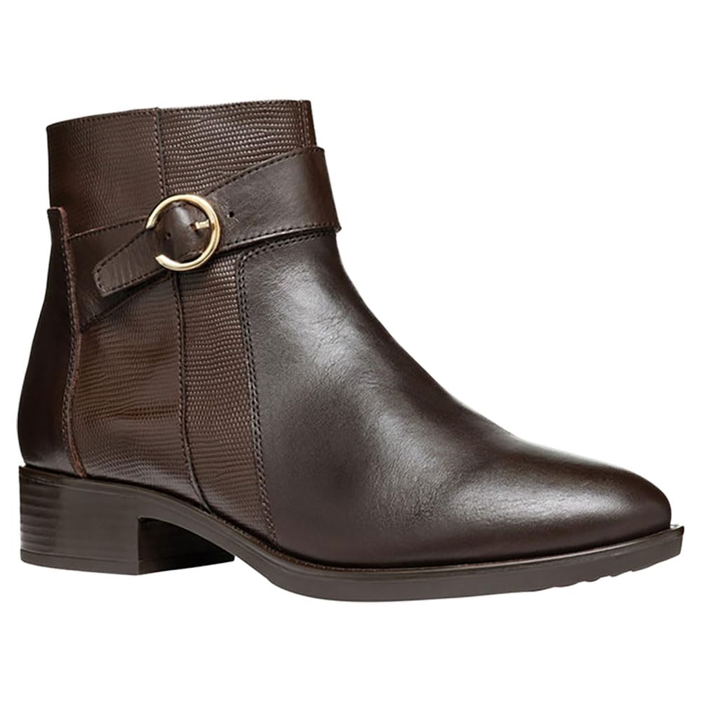 Geox Womens D Felicity Ankle Boot, Dk Brown, 8 UK